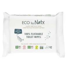 ECO BY NATY Ubrousky vlhčené toaletní Eco 42 ks ECO BY NATY Ubrousky vlhčené toaletní Eco 42 ks