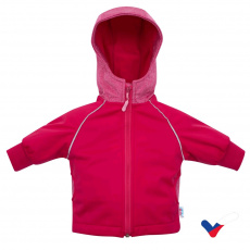 Softshellová kojenecká bundička New Baby růžová Softshellová kojenecká bundička New Baby růžová
