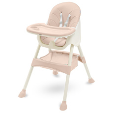 Jídelní židlička Baby Mix Nora dusty pink