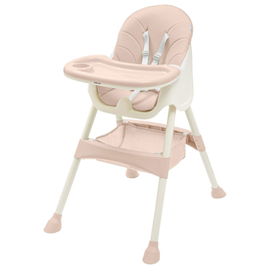Jídelní židlička Baby Mix Nora dusty pink