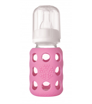 Lifefactory kojenecká láhev 120ml pink Lifefactory kojenecká láhev 120ml pink