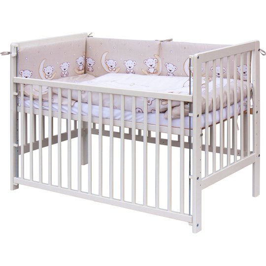 Scarlett Dětská postýlka s kompletní výbavou Scarlett 120 x 60 cm - Toro - béžová Scarlett Dětská postýlka s kompletní výbavou Scarlett 120 x 60 cm - Toro - béžová