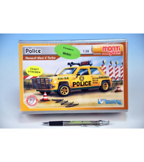 Stavebnice Monti 41 Police-Renault Maxi 5 1:28 v krabici 22x15x6cm Stavebnice Monti 41 Police-Renault Maxi 5 1:28 v krabici 22x15x6cm