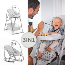 Hauck Sit´n Relax 3v1 2022 jídelní židlička Nordic Grey Hauck Sit´n Relax 3v1 2022 jídelní židlička Nordic Grey