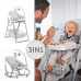 Hauck Sit´n Relax 3v1 2023 jídelní židlička Nordic Grey