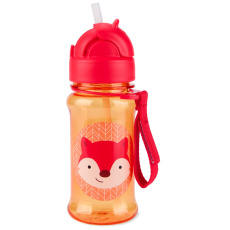 SKIP HOP Zoo tritan Láhev s brčkem 355ml Liška 12m+ SKIP HOP Zoo tritan Láhev s brčkem 355ml Liška 12m+