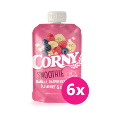 6x CORNY Smoothie banán, maliny, borůvky, ovesné vločky 120 g 6x CORNY Smoothie banán, maliny, borůvky, ovesné vločky 120 g