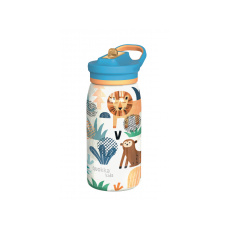 Nerezová termoláhev s pítkem Pop Kids Safari 445 ml