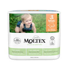 MOLTEX Pure&Nature Pleny jednorázové 3 Midi (4-9 kg) MOLTEX Pure&Nature Pleny jednorázové 3 Midi (4-9 kg)