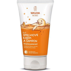 WELEDA 2 v 1 Sprchový krém a šampon, Šťastný pomeranč 150 ml