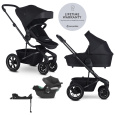 EASYWALKER Kočárek kombinovaný Harvey⁵ 2v1 Midnight Black LITE AIR +CYBEX Aton B2 i-Size,základna