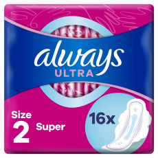 ALWAYS Ultra Super Plus Vložky hygienické 16 ks ALWAYS Ultra Super Plus Vložky hygienické 16 ks