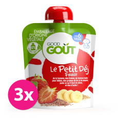 GOOD GOUT BIO Jahodová snídaně 3x70 g GOOD GOUT BIO Jahodová snídaně 3x70 g