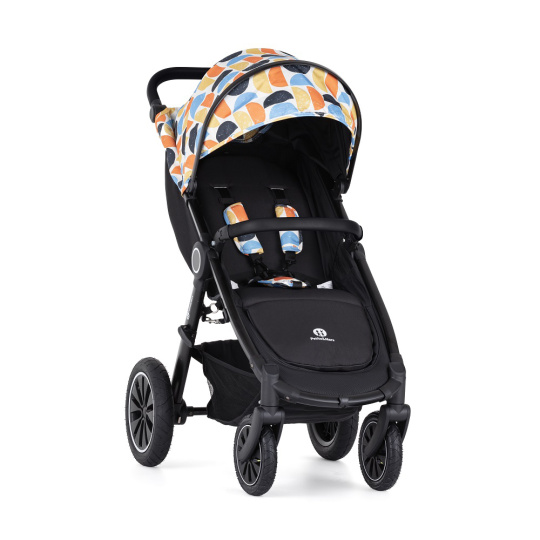 PETITE&MARS Kočárek Street+ Air Black Limited 100 Retro