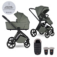 EASYWALKER Set kočárek 2v1 Zoey Go Mineral Green XL s příslušenstvím