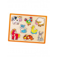 Dětské dřevěné puzzle s úchyty Viga Farma