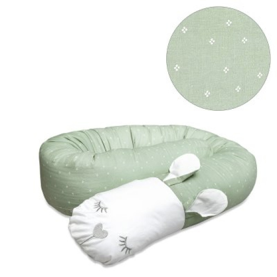 VINTER & BLOOM Meadow Mantinel a Kojící polštář Green Fields VINTER & BLOOM Meadow Mantinel a Kojící polštář Green Fields