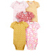 CARTER'S Body krátký rukáv Pinkyellow dívka LBB 5 ks PRO, vel. 46