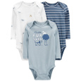 CARTER'S Body dlouhý rukáv Blue Dogs kluk LBB 3ks NB/vel. 56