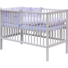 Scarlett Dětská postýlka s kompletní výbavou Scarlett 120 x 60 cm - Srneček - růžová Scarlett Dětská postýlka s kompletní výbavou Scarlett 120 x 60 cm - Srneček - růžová