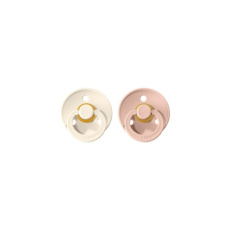 BIBS Colour dudlíky z přírodního kaučuku 2 ks vel.3 Ivory/Blush BIBS Colour dudlíky z přírodního kaučuku 2 ks vel.3 Ivory/Blush