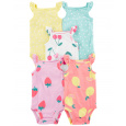 CARTER'S Body na ramínka Dots Fruit holka 5ks 3m