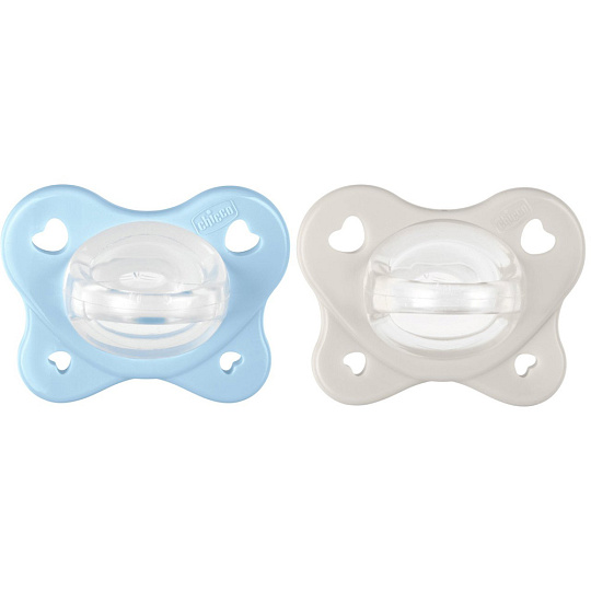 CHICCO Dudlíky PhysioForma® Dual Soft modré 2-6m, 2 ks CHICCO Dudlíky PhysioForma® Dual Soft modré 2-6m, 2 ks