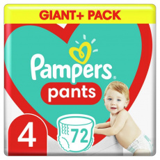 PAMPERS Plenkové kalhotky Pants vel. 4, 72 ks, 9-15 kg PAMPERS Plenkové kalhotky Pants vel. 4, 72 ks, 9-15 kg