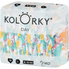 KOLORKY DAY Pleny jednorázové eko, štětec L (8-13 kg) 19 ks