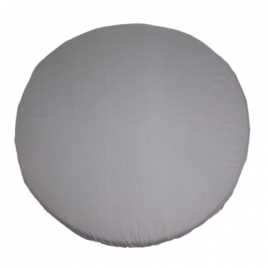 MIMIKO Prostěradlo napínací na kulatou matraci šedé 100 cm x 100 cm