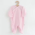 Kojenecký bavlněný overal s bočním zapínáním New Baby Lovely puntíky