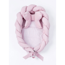 Pletené hnízdečko pro miminko Velvet Belisima pink Pletené hnízdečko pro miminko Velvet Belisima pink