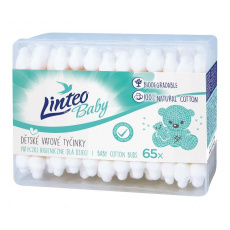 LINTEO BABY Papírové vatové tyčinky box (65 ks) LINTEO BABY Papírové vatové tyčinky box (65 ks)