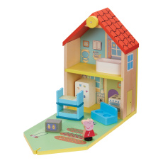 PEPPA PIG Domek dřevěný rodinný s figurkami a příslušenstvím PEPPA PIG Domek dřevěný rodinný s figurkami a příslušenstvím