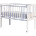 Scarlett Přístavní dětská postýlka k posteli rodičů - bílá - 90x41cm
