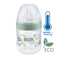 NUK Láhev kojenecká For Nature s kontrolou teploty, zelená 150 ml NUK Láhev kojenecká For Nature s kontrolou teploty, zelená 150 ml