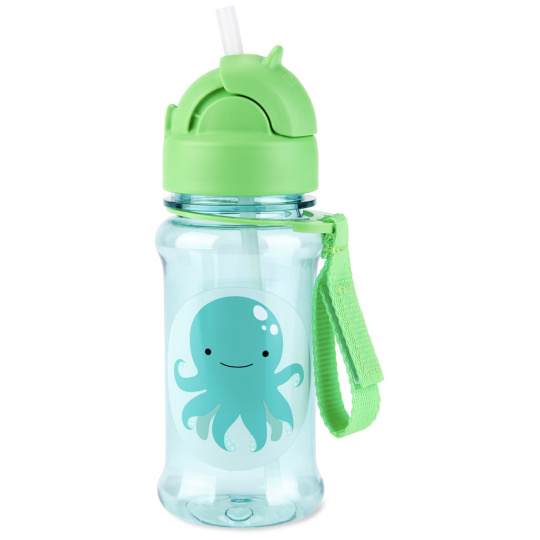 SKIP HOP Zoo tritan Láhev s brčkem 355ml Chobotnice 12m+