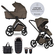 EASYWALKER Set kočárek 2v1 Zoey Go Chestnut Brown XXL Limited s příslušenstvím