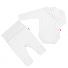 2-dílná kojenecká souprava New Baby Stripes bílá 2-dílná kojenecká souprava New Baby Stripes bílá