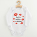 Dětské body s potiskem New Baby Boli tu babička s dedkom