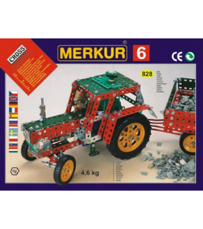 Stavebnice MERKUR 6 100 modelů 940ks 4 vrstvy v krabici 54x36x6cm Stavebnice MERKUR 6 100 modelů 940ks 4 vrstvy v krabici 54x36x6cm
