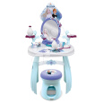 Smoby Kosmetický stolek se židlí Frozen Hairdresser  se zrcadlem s emblémem a 10 doplňky