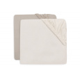 Prostěradlo napínací 40/50 x 80/90 cm 2 ks Oatmeal/Sand