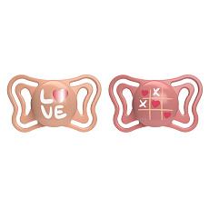 CHICCO Dudlíky Physio Light silikonové růžové 16-36m, 2 ks