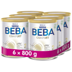 6x BEBA COMFORT HM-O 2 Mléko pokračovací, 800 g