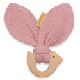 Dětské kousátko s ptáčkem New Baby Bird pink
