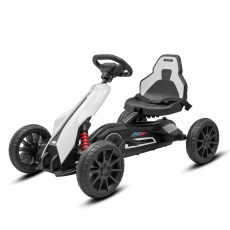 Dětská šlapací motokára Go-kart Baby Mix Speedster bílá Dětská šlapací motokára Go-kart Baby Mix Speedster bílá