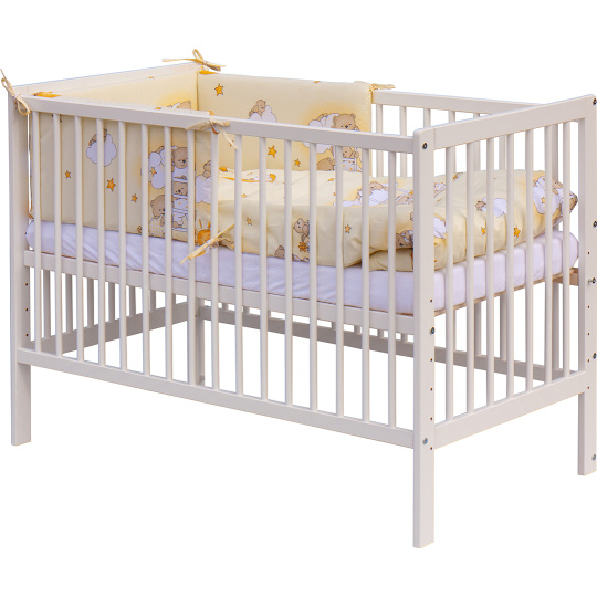 Scarlett Dětská postýlka s kompletní výbavou Scarlett 120 x 60 cm - Mráček - béžová Scarlett Dětská postýlka s kompletní výbavou Scarlett 120 x 60 cm - Mráček - béžová