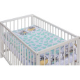 Scarlett Dětská postýlka s kompletní výbavou Scarlett Kulíšek 120 x 60 cm - zelená