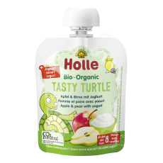 HOLLE BIO Tasty Turtle - dětské ovocné pyré s jogurtem